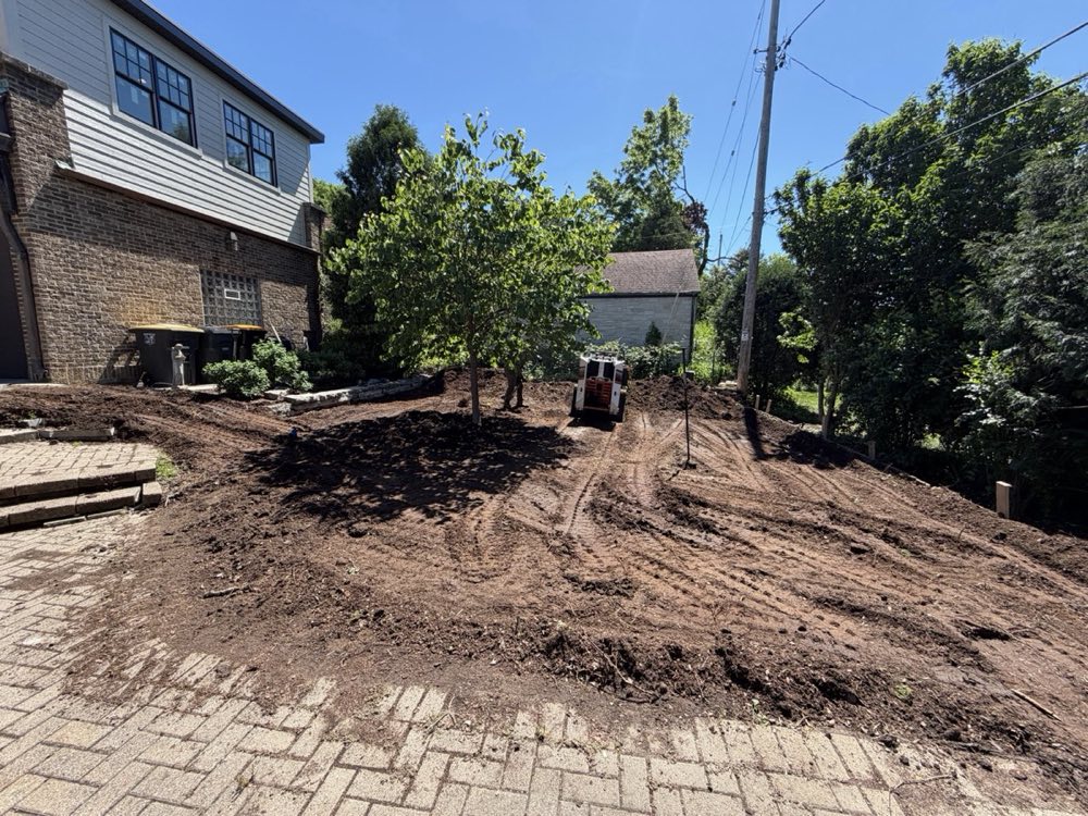 Site grading and excavation in progress
